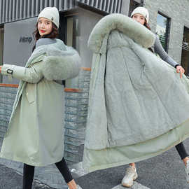 刺绣可拆卸2020冬季新款短款派克服女韩版宽松加厚外套羽绒棉袄女