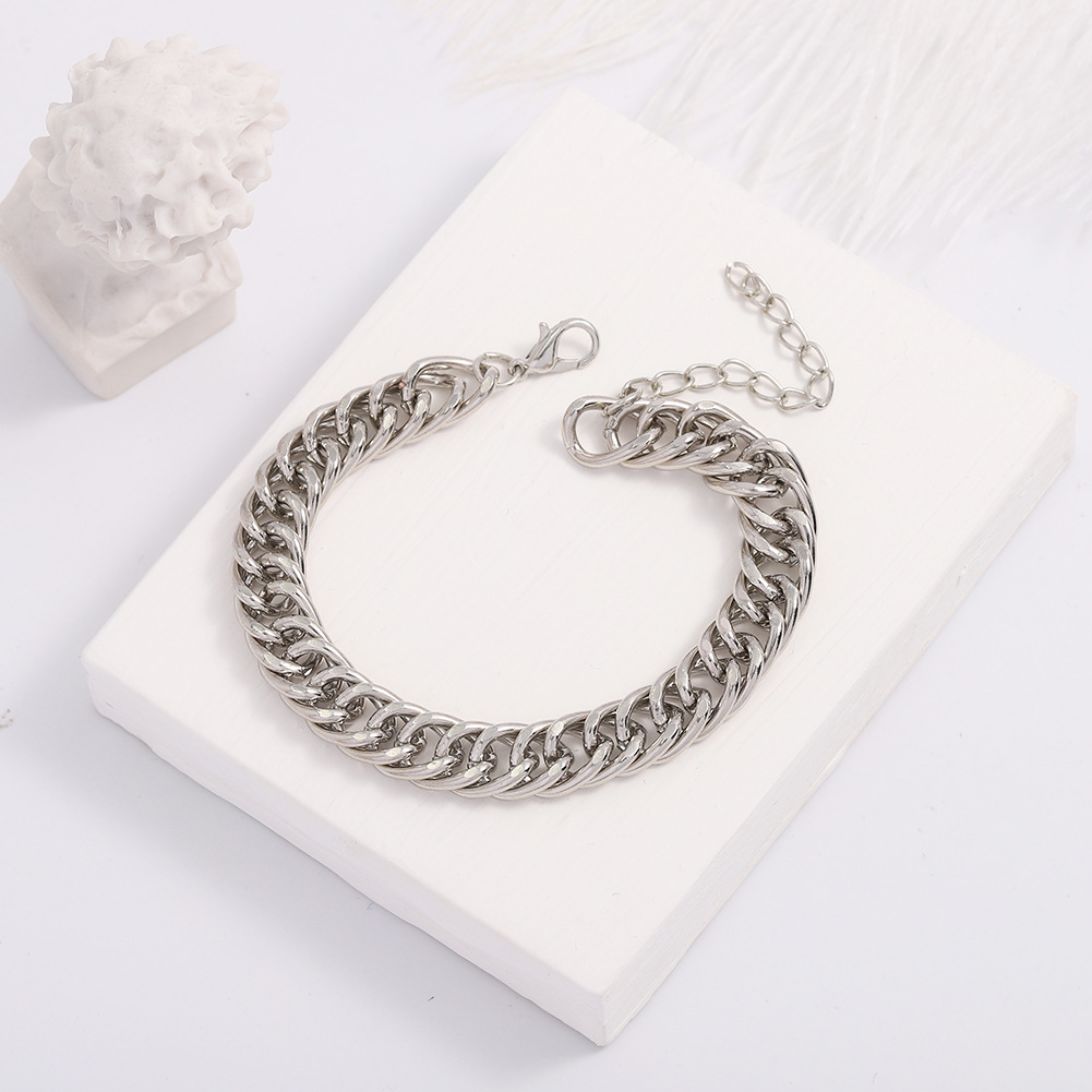 Fashion Hip Hop Two-color Bracelet Set display picture 5