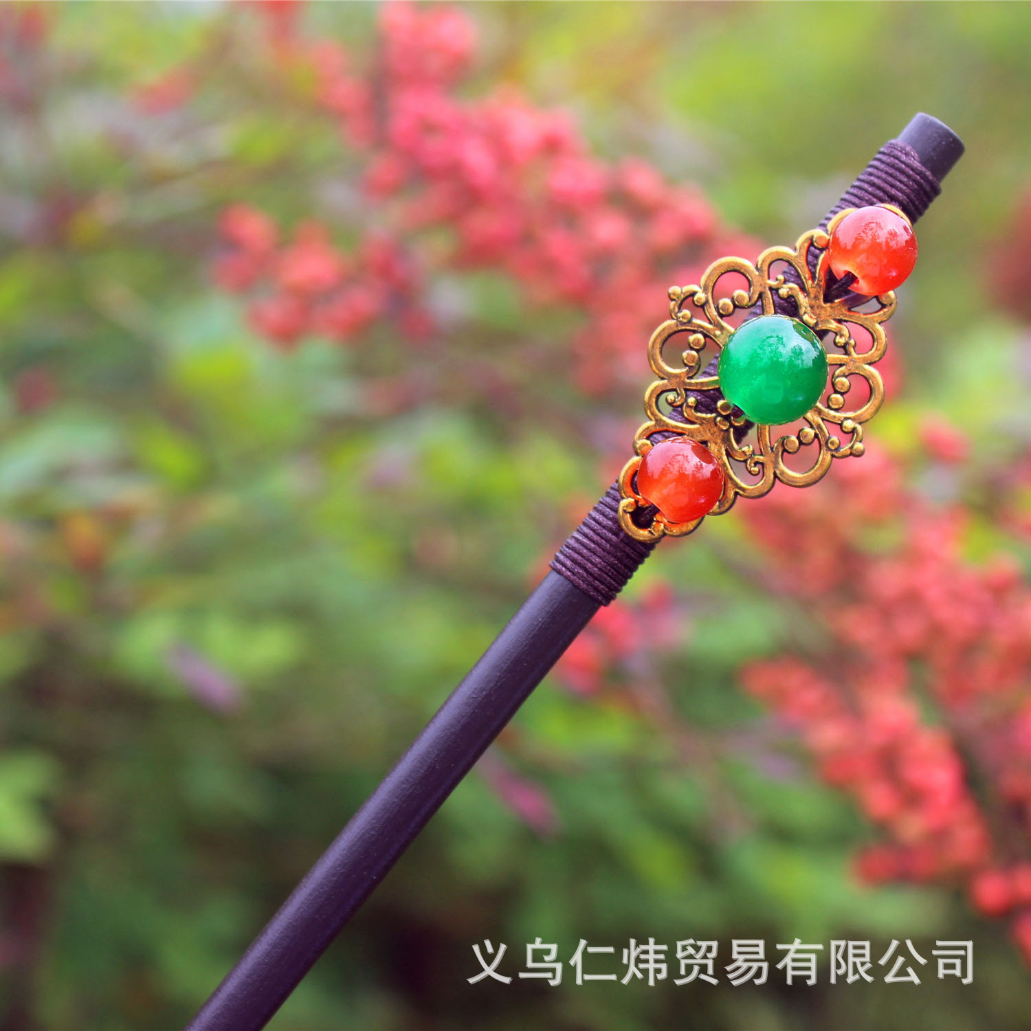 Temperamento clásico borla paso horquilla chica Hanfu tocado accesorios para el cabello hecho a mano horquilla de madera updo Internet celebridad antiguo traje palillos