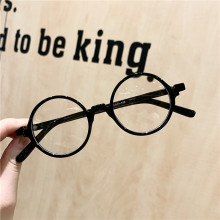 2020新款圆形平光镜文艺百搭复古潮太子镜文艺学院设计全框眼镜架