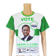 短袖圆领T恤外贸选举服印总统头像竞选服活动文化广告衫定制
