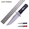 outdoors high hardness multi-function Small Straight Knife Portable Camping Mini tool numerical control Self-defense Carbon The knife