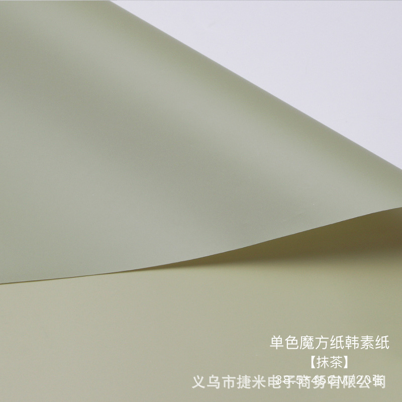 Embalaje de flores Papel de haz coreano Florería Ramo Material de embalaje Papel mate translúcido Papel liso coreano Papel de flores