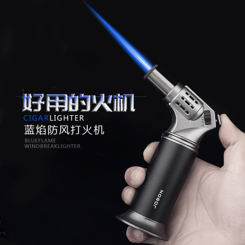 Jobon China's new direct-injection lighter creative desktop inflatable high-temperature spray gun cigar lighter wholesale