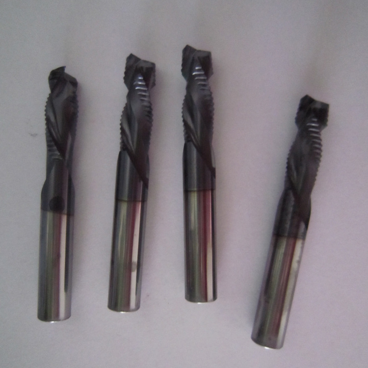 AJR品牌直销涂层二刃钨钢粗皮铣刀 左螺旋波刃铣刀 木工粗皮