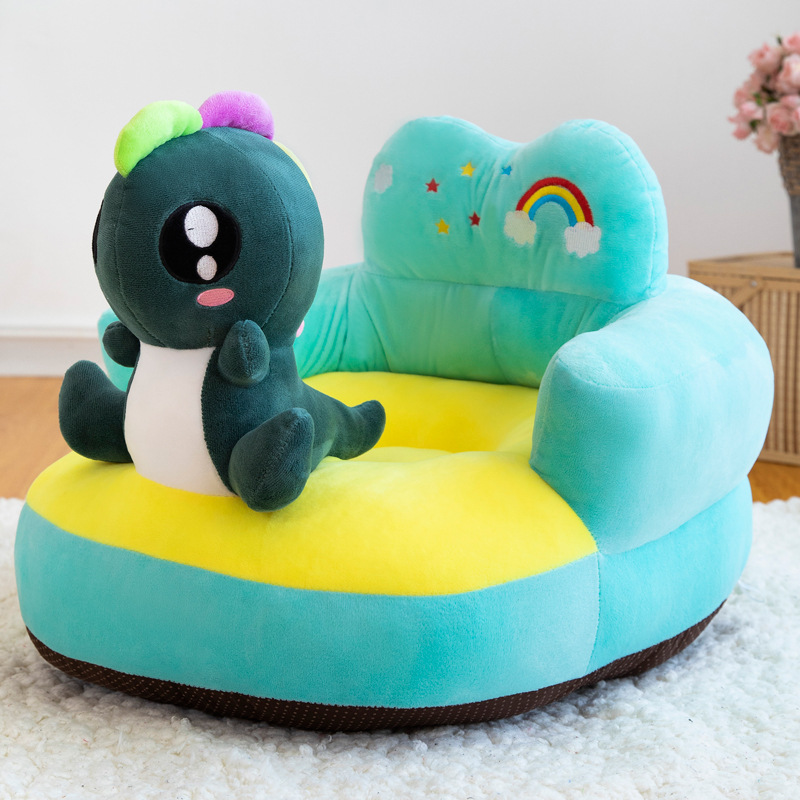 Al por mayor de los niños pequeño sofá asiento de dibujos animados bebé aprendizaje Silla de peluche de juguete bebé asiento de seguridad regalo de cumpleaños