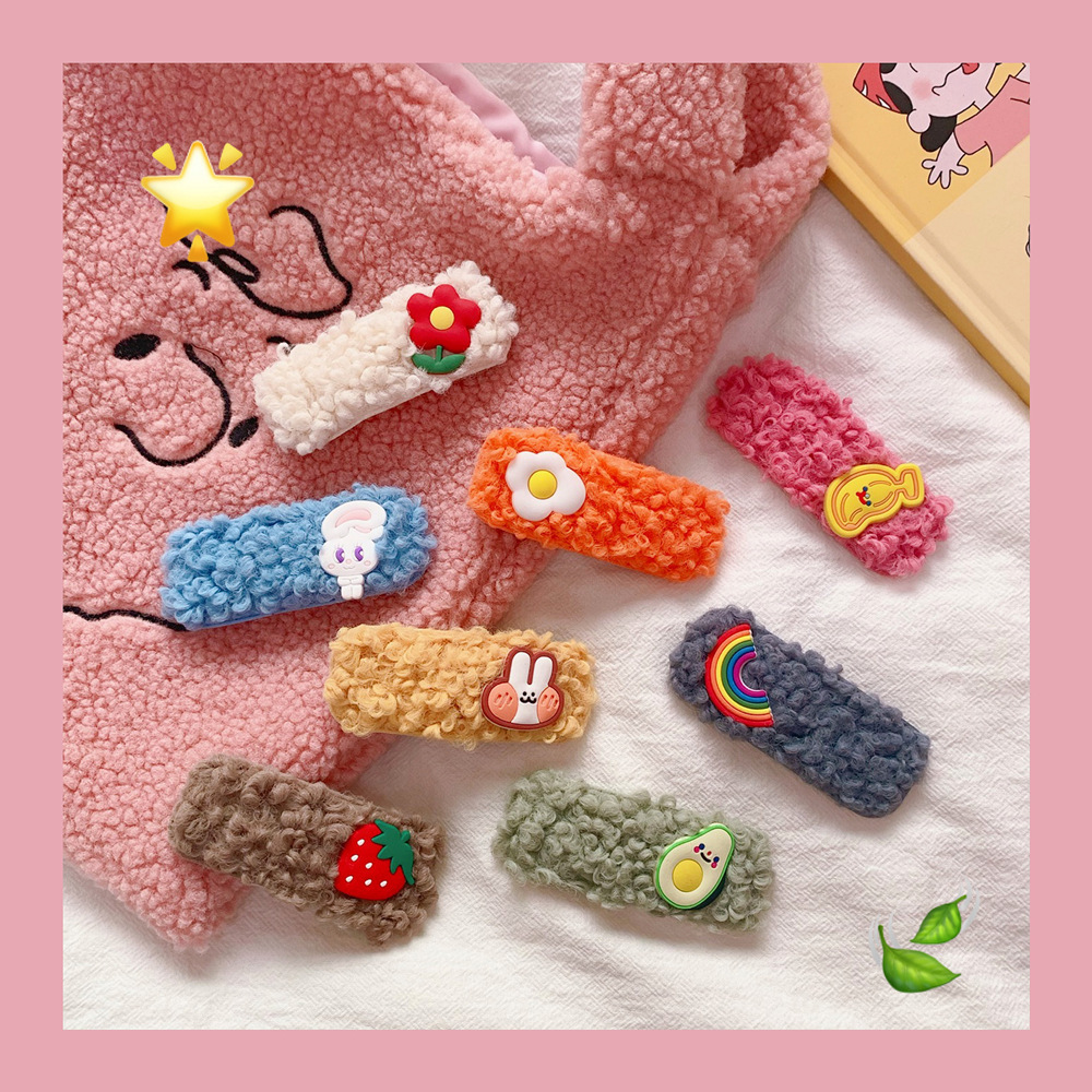 New Cute Plush Cheap Hairpin Wholesale display picture 1