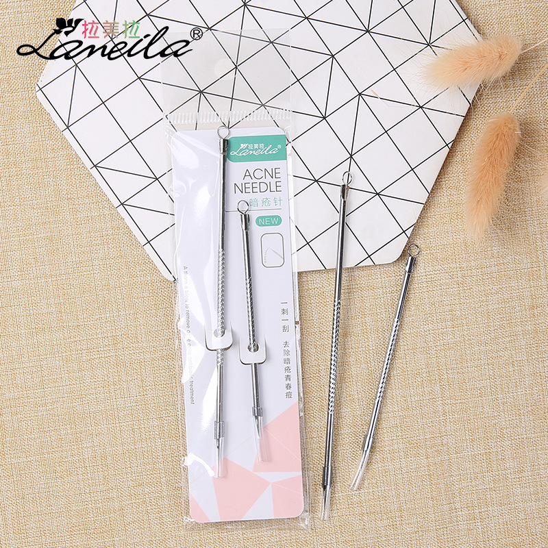 Latin Pull Stainless steel Acne Needle Angle plug Acne needle 2 cosmetology Acne tool Beauty tool 097