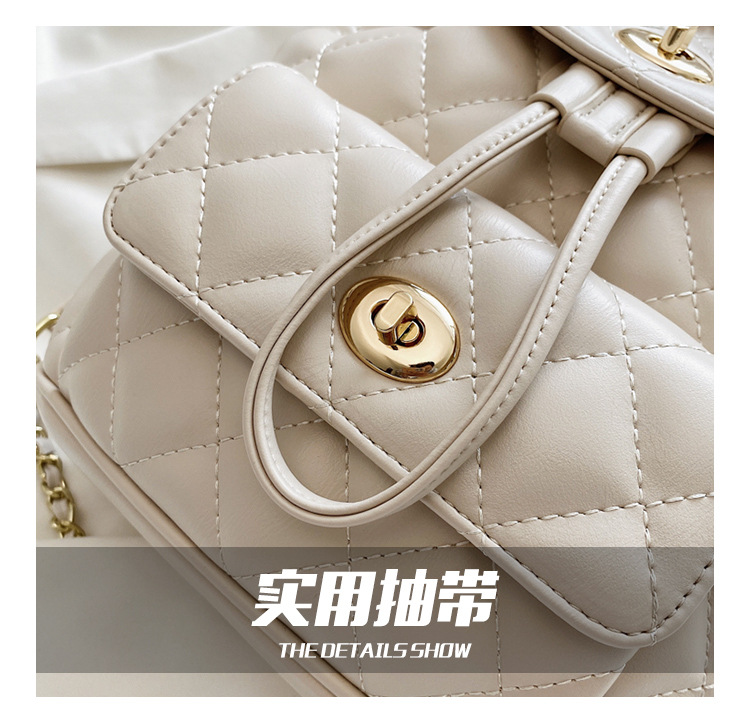 Shoulder Bag New Wave Summer Fashion Diamond Chain Backpack Large Capacity Shoulder Bag Wholesale Nihaojewelry display picture 19