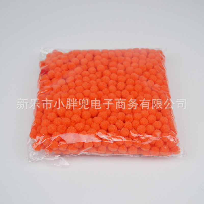 Bola de piel de colores DIY Bola de piel de poliéster joyería accesorios de juguete para niños zapatos y sombreros color mezclado pequeña bola de peluche Decoración