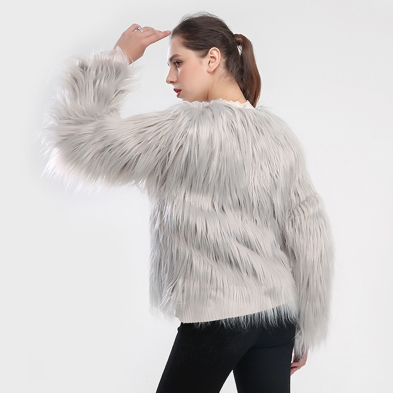 Women's imitation fur coat imitation fur coat_voghion.com