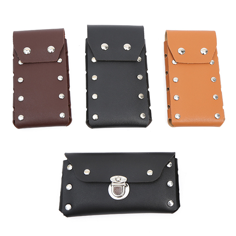 New Selling Fashion Men's Waist Pack Outdoor Leisure Vertical Square Wear Belt Nail Bag Waterproof Customization Wholesale Specification drawing