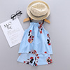 Summer brand children's pijama, silk set, Korean style, lifting effect, wholesale