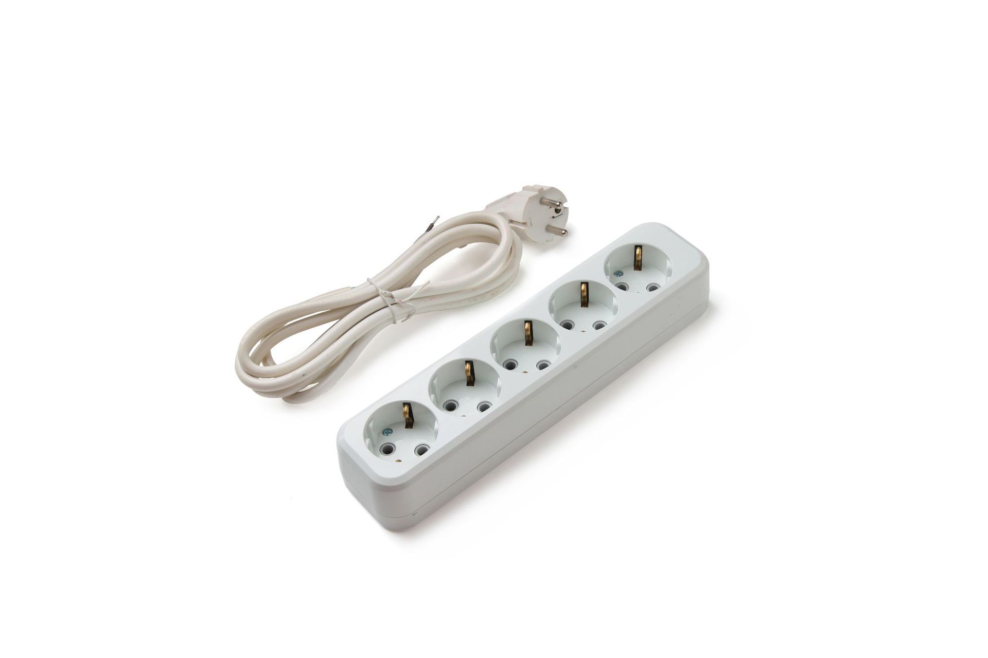 【厂家供应】欧式通用五位排插 带电源延长线接地插座