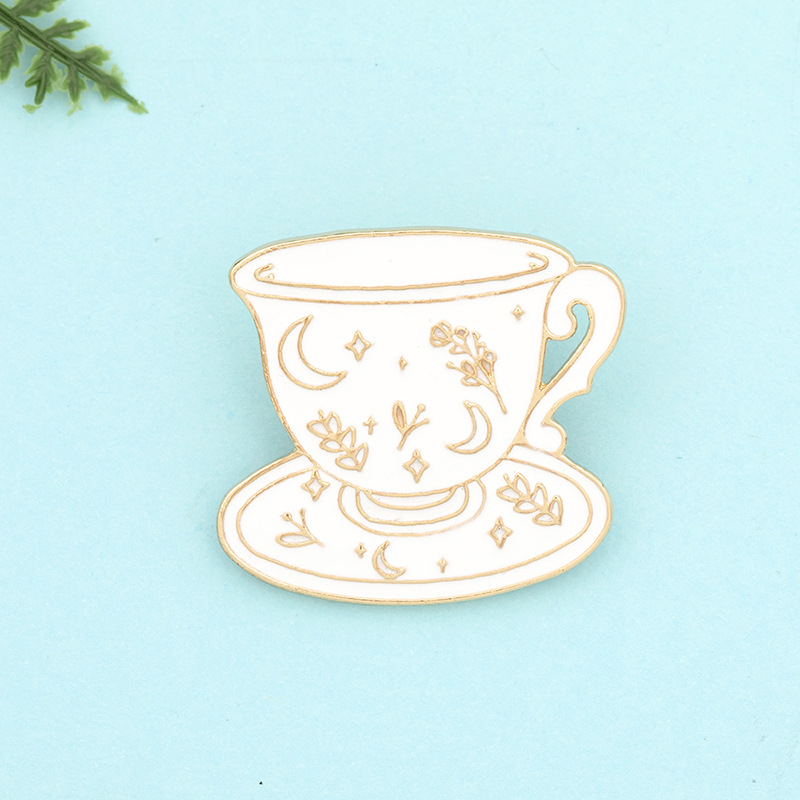 12g Weight No Inlaid Inlay Material Brooches Classification Anniversary, Business, Travel Occasion Alloy Material Cup Pattern Unisex Gender Simple Style Style Simple Style Pin Cup Alloy No Inlaid Unisex Brooches 6