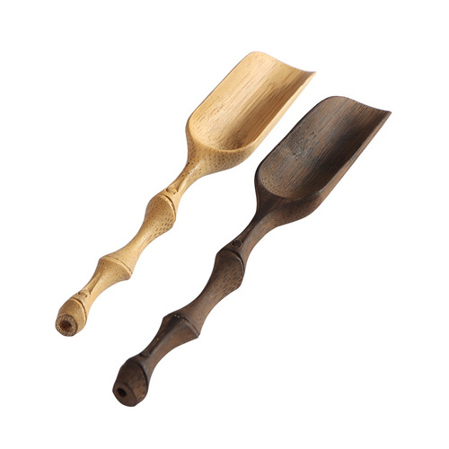 Handmade bamboo carving tea spoons, Six Gentlemen of Tea Ceremony, admiring tea lotus with tea shovel, Kung Fu tea set accessories, drop shipping