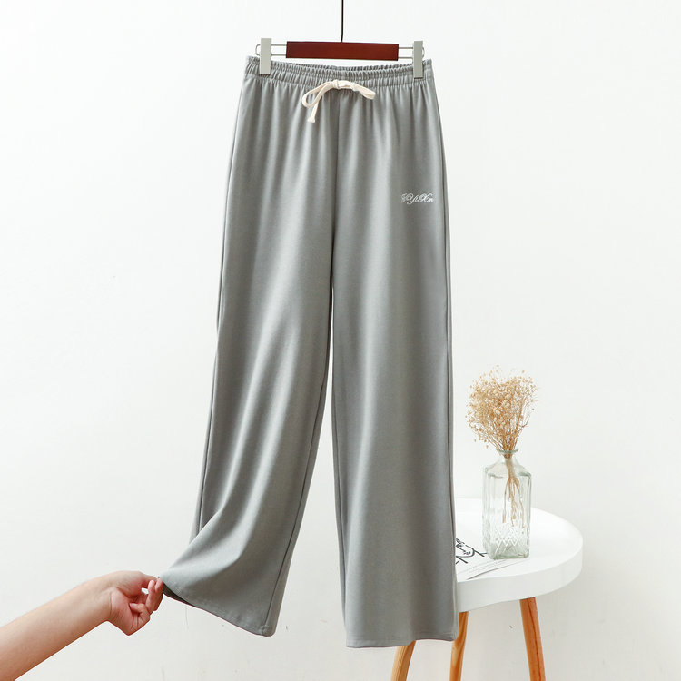 Corazón cálido homewear pantalones ropa de abrigo casual bloomers Otoño e Invierno suelto todo a juego de terciopelo casa tobillo-atado cálido perezoso pantalones de pijama