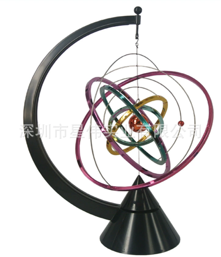 Цветное пятикольцевое креативное электропостоянное вращающееся колесо обозрения качели устройство украшение дома вращающийся шар хаос солнечная система