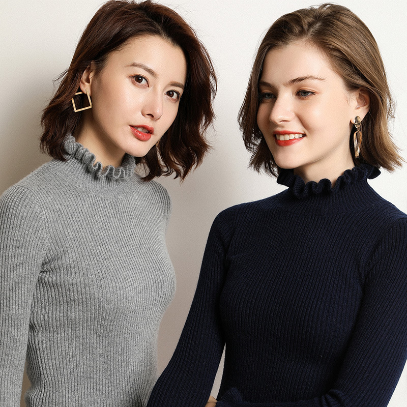 Demi-season knitted autumn sweater