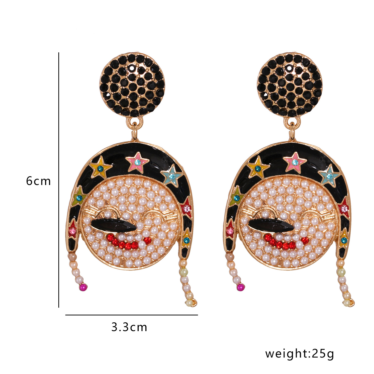 Boucles D&#39;oreilles De Bonhomme De Neige De Mode De Noël display picture 1