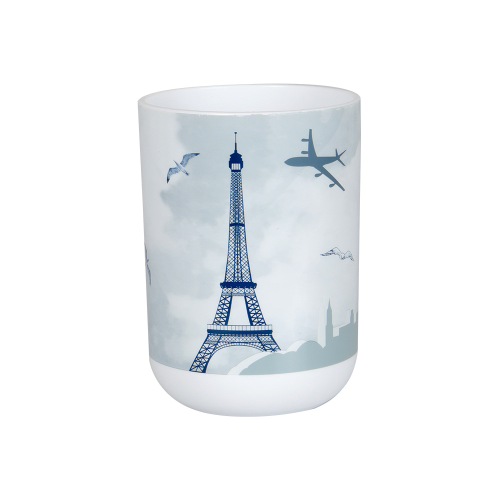 Impreso enjuague bucal taza hogar simple moda hogar plástico taza de lavado fábrica creativa venta al por mayor adultos cepillo de dientes taza