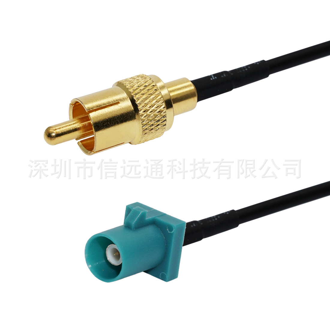 coaxial radio frequency Adapter cable Radio FAKRAZ Type head turn Cinch RCA Male head Audio adapter cable