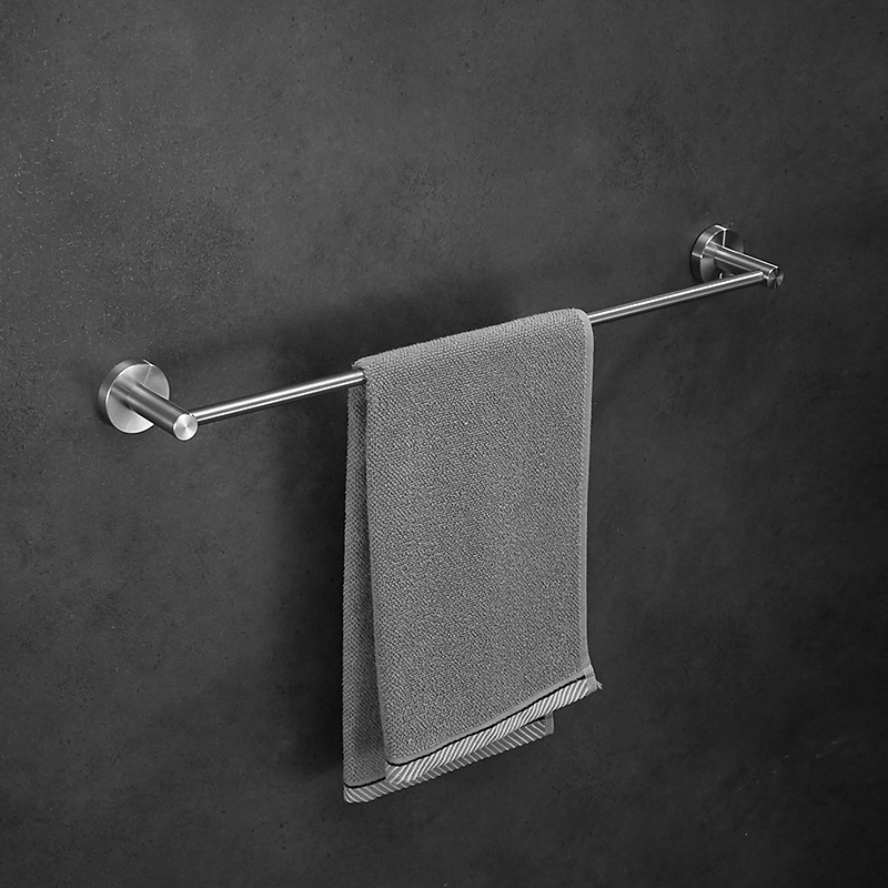 304不锈钢拉丝浴巾架浴室挂件双层毛巾架卫生间置物架套装undefined