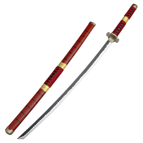 Wooden Props Zoro Sword Three-Sword Style Black Sword Akishui Kitetsu and Michichi Ichimonji Yukizukaru cosplay unsharpened