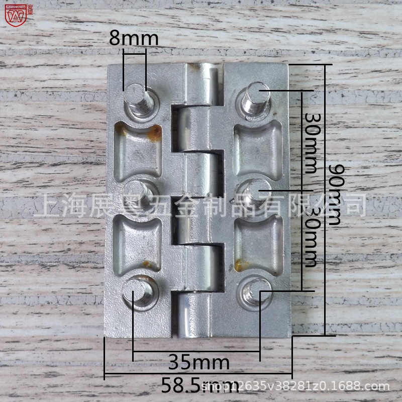 acero inoxidable 304 bisagra de servicio pesado caja de distribución eléctrica puerta de equipo de gabinete bisagra industrial accesorios de máquina herramienta bisagra