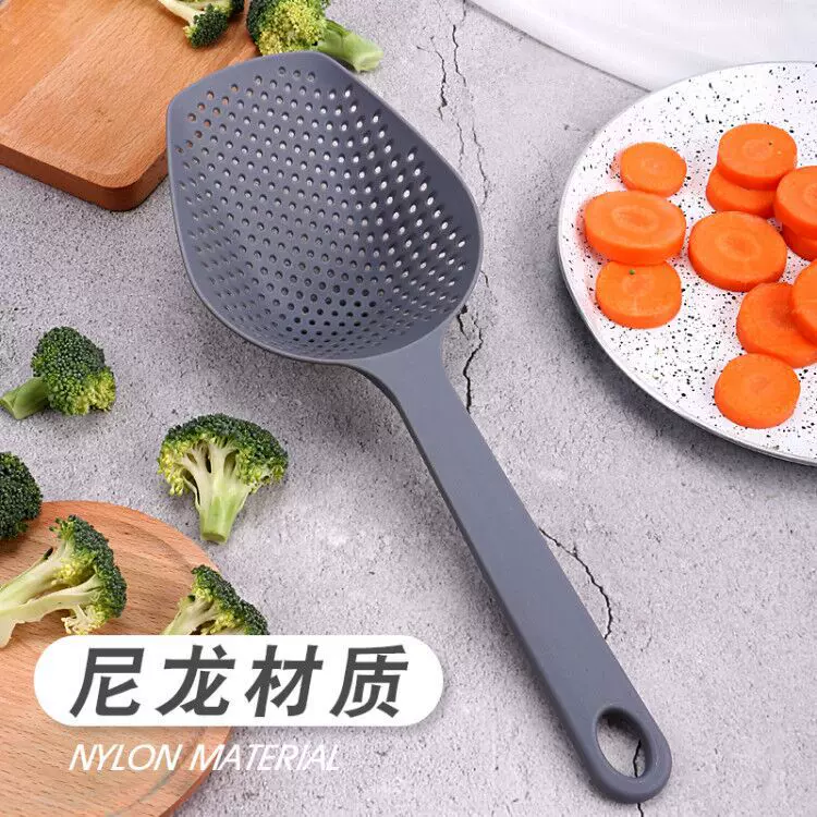 宠物拾便器 塑料家用冰铲尼龙大号滤水铲食物铲厨房隔水网格漏铲