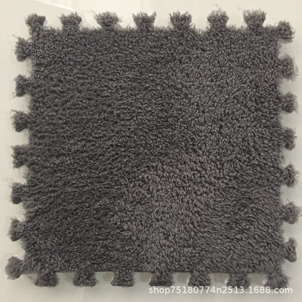 Плитки для пола Velvet stitch interlocking, 30×30 см, пазл-ковры липкие по размеру, толщина 1–2 см