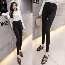 实拍 跑量款斜纹打底裤薄款韩版高腰外穿长裤紧身弹力小脚铅笔裤