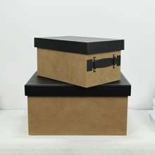 樣板房衣帽間收納盒簡約室內展廳皮質裝飾盒軟裝儲物擺件工廠批發