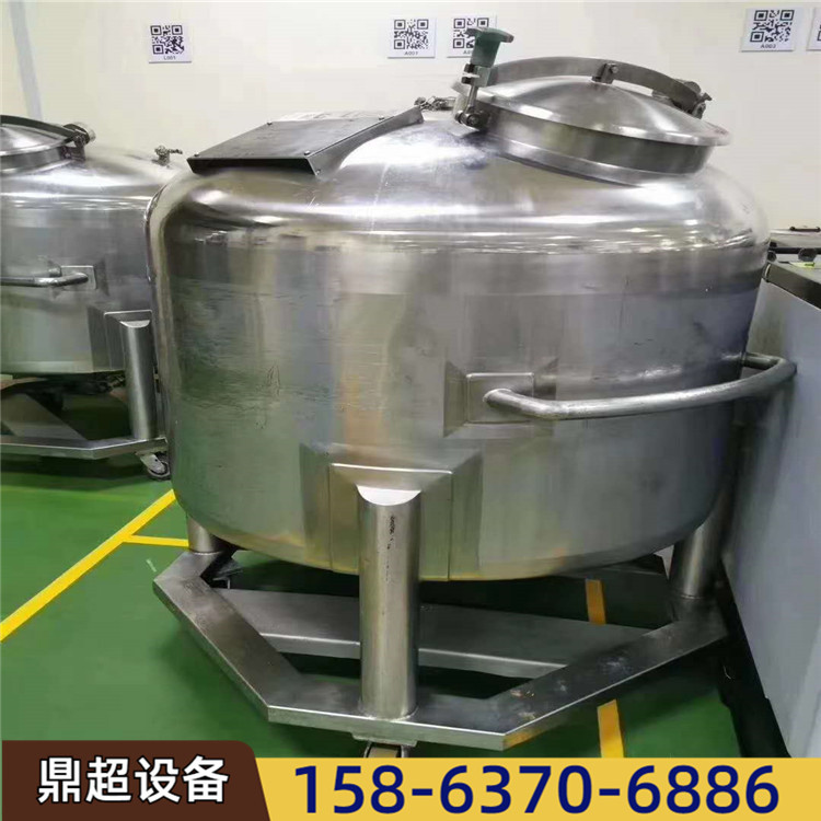 销售二手大型304镜面抛光不锈钢储罐 1立方移动式316材质储罐
