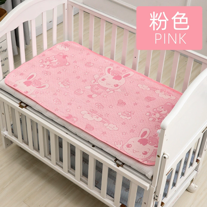 Silk cooling mat for baby, cartoon set, 2 piece set