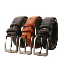 男士新款皮带 休闲时尚PU光板腰带 合金针扣耐磨耐刮  厂家直销