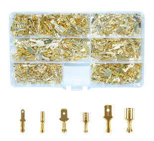 600Pcs 2.8/4.8/6.3��ĸ�P�ν��^ ���پ����Ӿ��м��^���׹ܹ���