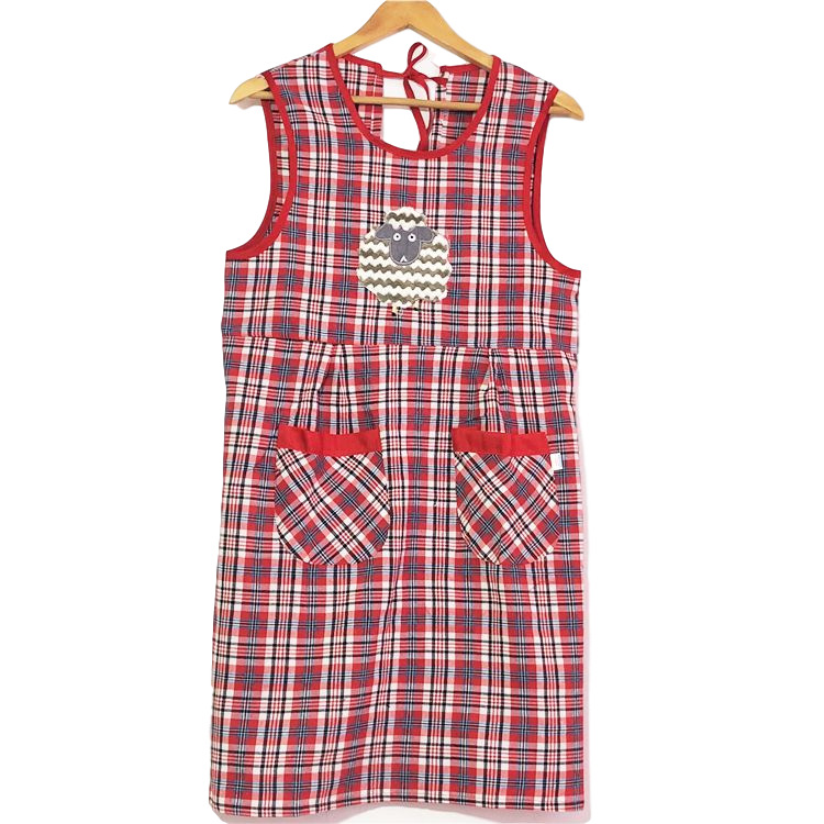 背心式純棉秋冬廚房罩衣成人家務全棉防汙反穿衣大人無袖工作圍裙