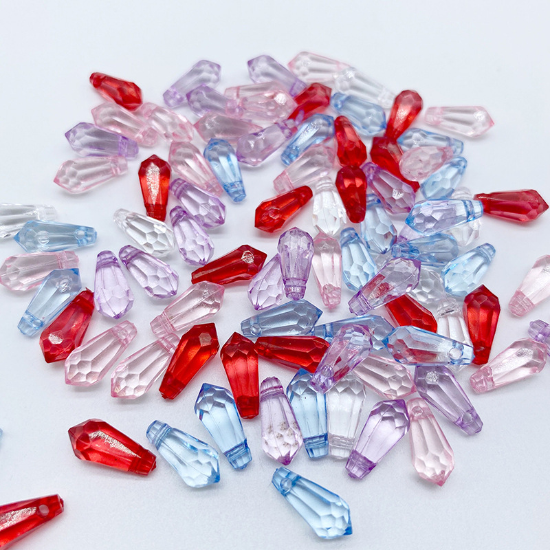 Two diy DIY hair accessories, hairpins and headwear beads with a hanging hole, featuring the same colorful transparent water drop beads as the popular ones detail image 9