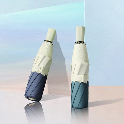 定制太陽傘創意日系三折防曬防紫外線遮陽傘手動廣告傘定做LOGO