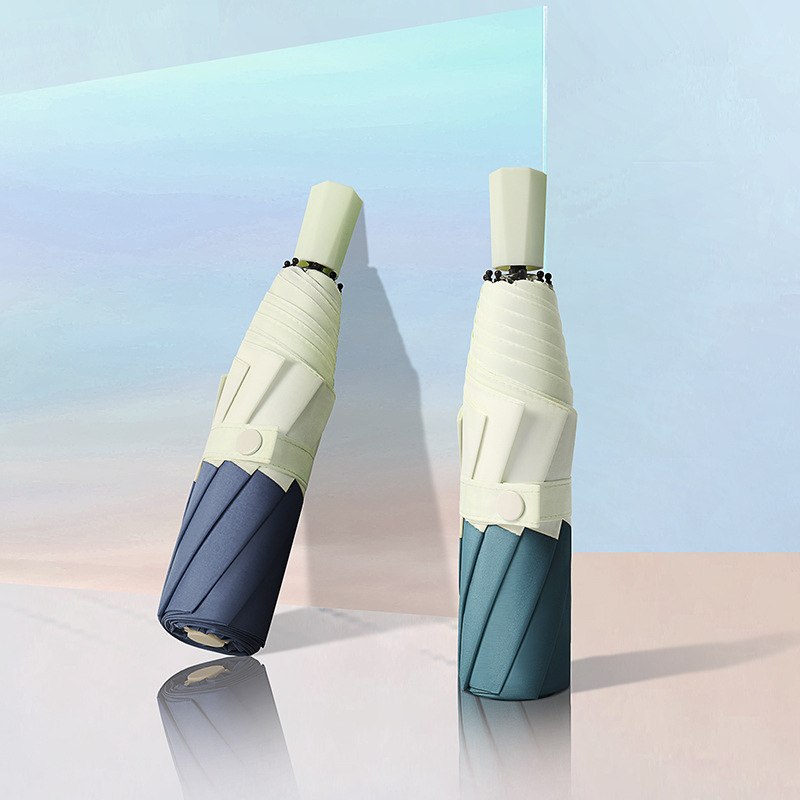 定制太陽傘創意日系三折防曬防紫外線遮陽傘手動廣告傘定做LOGO