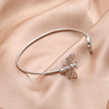 Fashionable trend bracelet for St. Valentine's Day, silver 925 sample, city style, Korean style, Birthday gift, wholesale