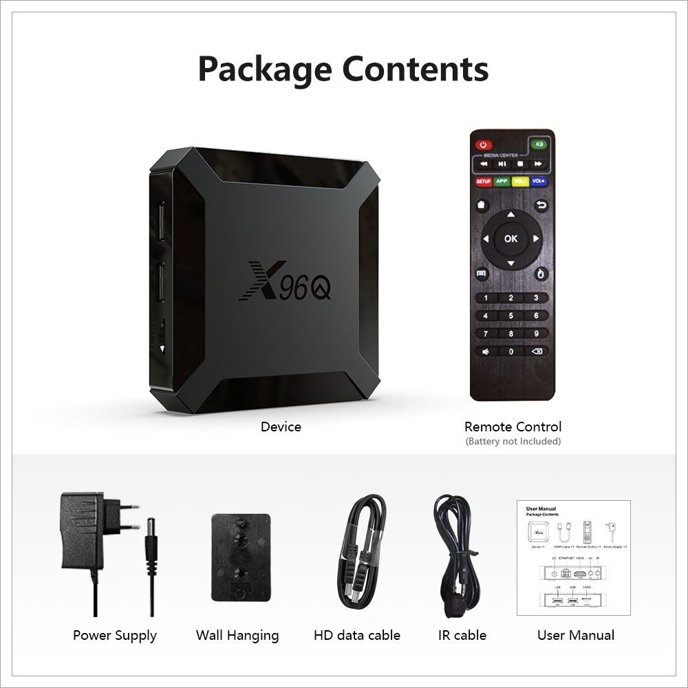 X96Q 网络机顶盒 全志H313  4K高清WiFi 安卓10外贸电视盒tv box详情14