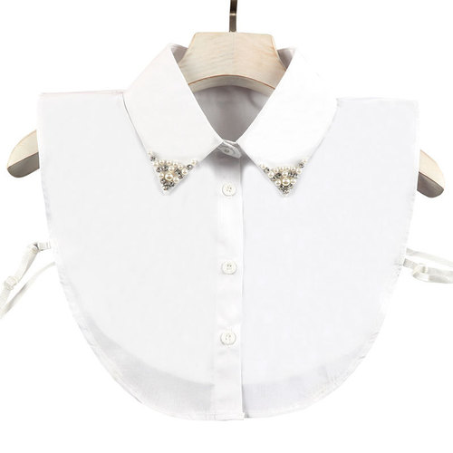 Fake collar Detachable Blouse Dickey Collar False Collar Seasonal cotton shirt fake collar children shirt collar water diamond nail beads match fake collar shirt woman