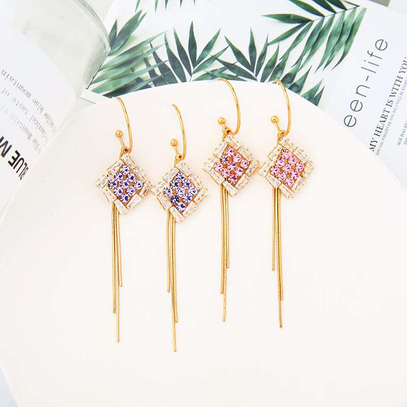 Geometric Fashion Tassel Earrings display picture 10