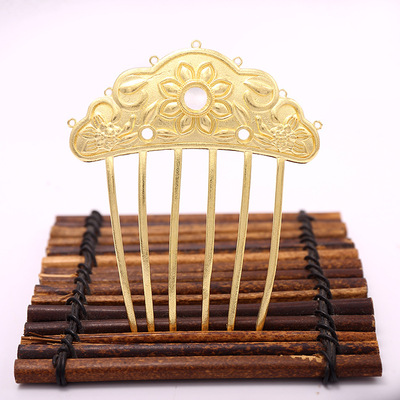 70*85mm Simplicity new pattern Peony Combs tassels parts Hand made diy Jewelry Hairdressing Hairpin Material Science
