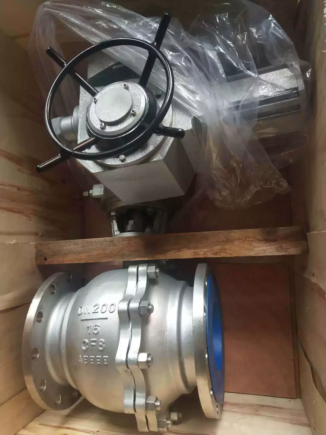 Электрический шаровой кран из нержавеющей стали Q941F-16P 304, фланцевый шаровой кран, соответствующий стандартным электрическим приводом Z-типа