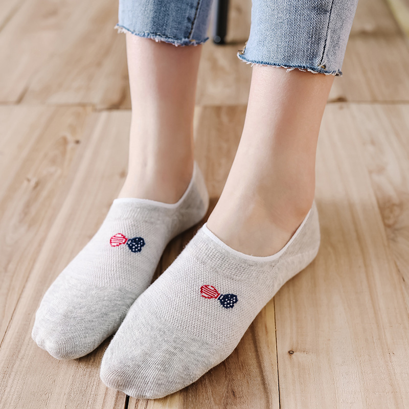 Women's summer thin mesh breathable socks Japanese cotton cartoon boat Socks women's invisible socks factory wholesale Women's summer thin mesh breathable socks Japanese cotton cartoon boat Socks women's invisible socks factory wholesale