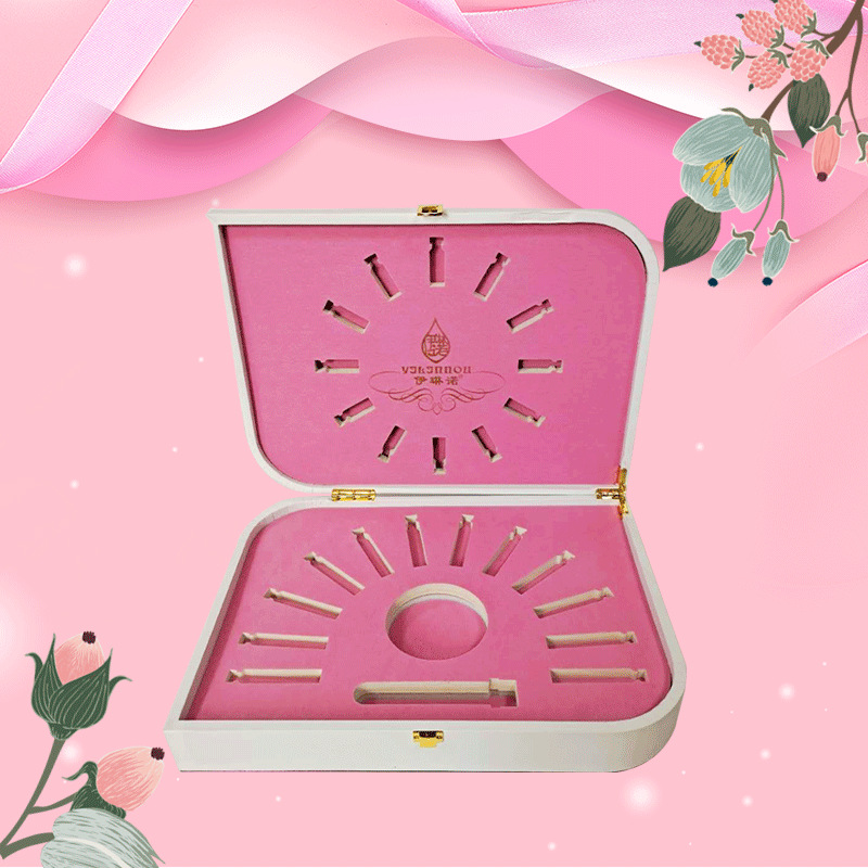 塑形套盒 异形包装盒玻尿酸原液套盒高端皮革皮盒功效型包装盒厂