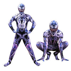 一件代发连身衣蜘蛛紧身衣蜘蛛cosplay圣诞节卡通图案哈衣